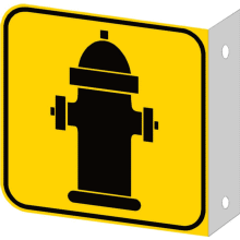 Borne d'incendie recto-verso